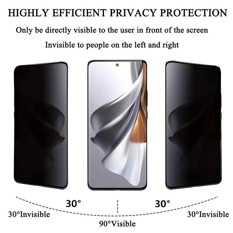 OnePlus Anti-Spy Panzerglas Displayschutzfolie für verschiedene Modelle (1-3 Stück) - Bild 2