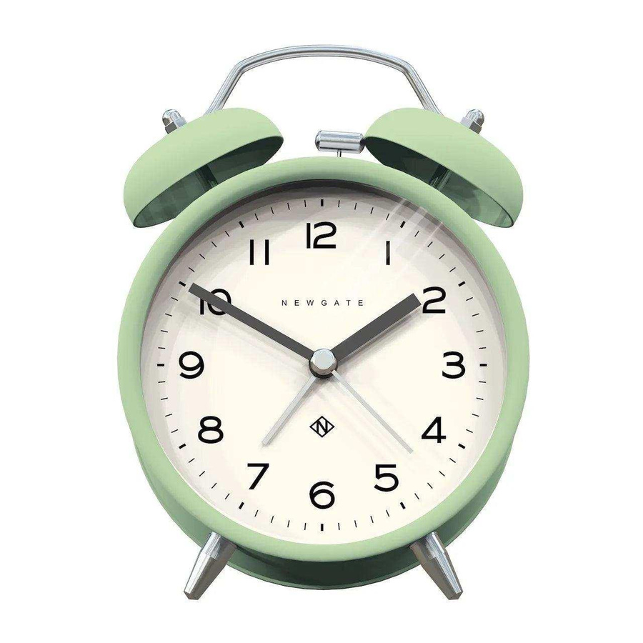Newgate Charlie Echo Analoger Tischwecker in Mint mit lautlosem Quartzwerk - Bild 1