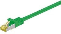 Goobay Patchkabel RJ-45 SFTP Cat 7 Ethernet LAN Kabel in Grün, 1 m - Bild 1