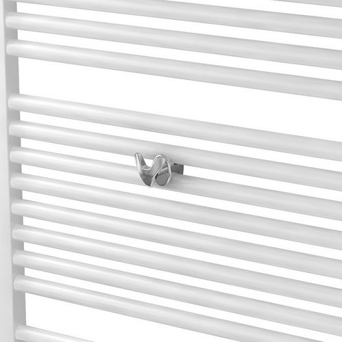 XIMAX Handtuch-Haken aus Kunststoff in Silber, B/H/T: 5,3 x 6,5 x 5,3 cm - Bild 1