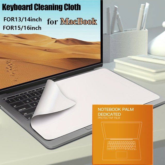 Apple Mikrofaser-Notebook-Schutzdecke für Tastatur und Handfläche sowie Laptop-Bildschirmreinigungstuch für MacBook Pro 13/15/16 Zoll - Bild 1