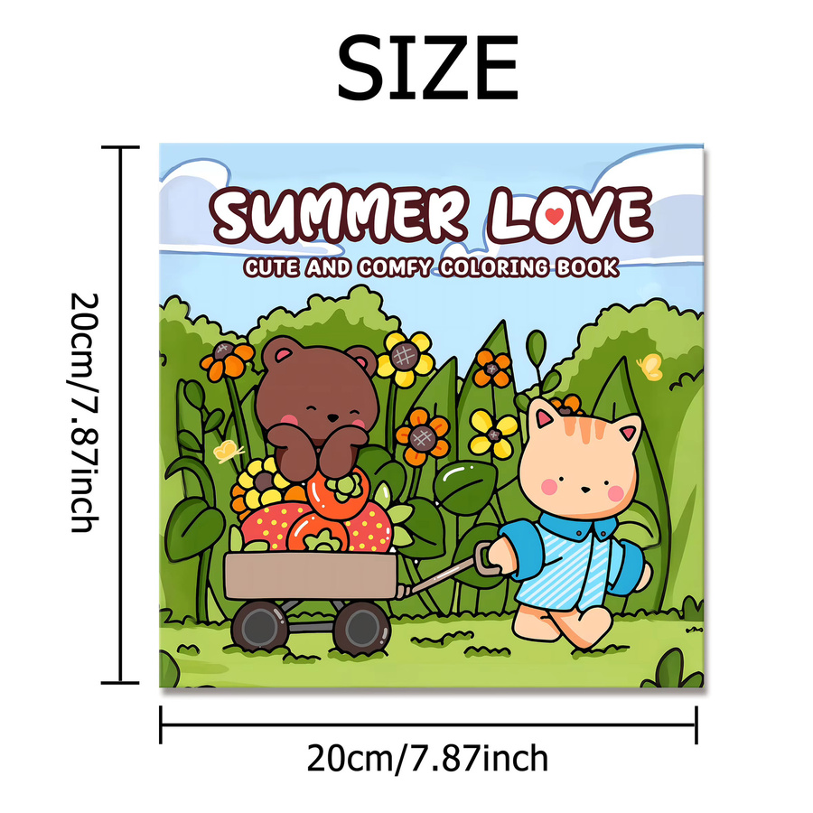 SOMMER LOVE Malbuch, Zeichenbuch, Erwachsene - Bild 2