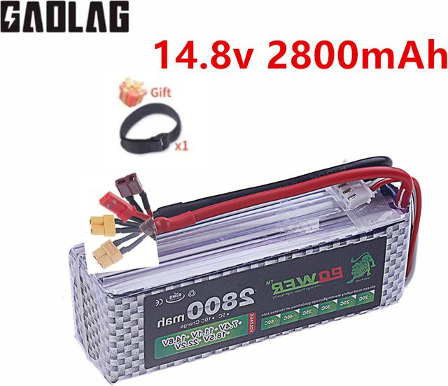 GAOLAG Li-Ion Akku 4S 2800 mAh 14,8 V 60C für RC-Quadcopter, Geländewagen und Flugzeuge - Bild 1