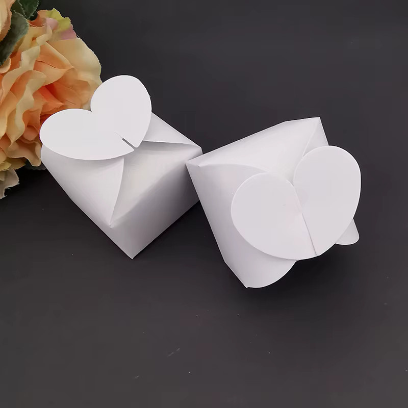 WEHRPARTY Herz-Geschenkboxen aus Papier in Bunt und Lila für Hochzeit, Geburtstag oder Valentinstag - Bild 3