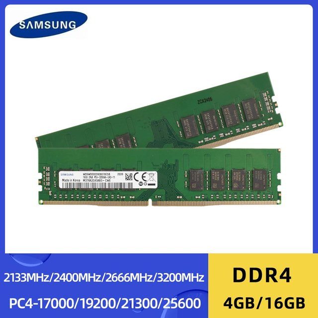 Samsung DDR4 Desktop-RAM DIMM PC4-25600 288Pin Non-ECC in Grün - Bild 1