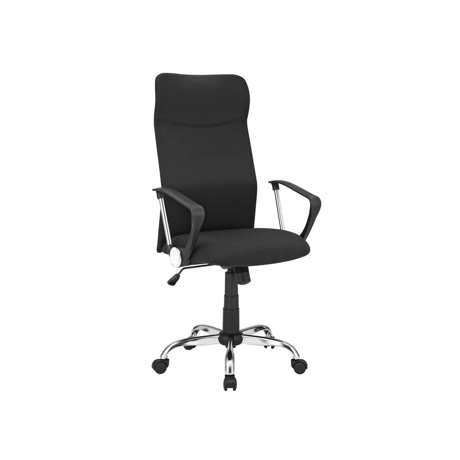 Ergonomischer SONGMICS Bürostuhl als Drehstuhl mit Stoffbezug und Armlehnen in Schwarz - Bild 3