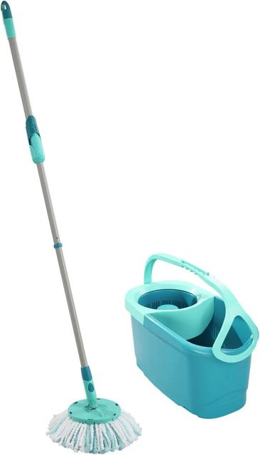 Leifheit Clean Twist Disc Mop Ergo Bodenwischer Set in Türkis B/L: 26,5 x 46,6 cm - Bild 1