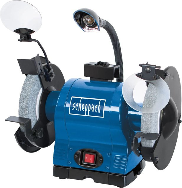 Scheppach BG200 Doppelschleifer in Blau mit 550 W und 230 V - Bild 1