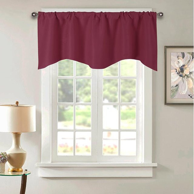 Verdunkelungsvolant Cozy Haven aus Polyester in Bordeaux Rot, B/H: 132 x 46 cm - Bild 1