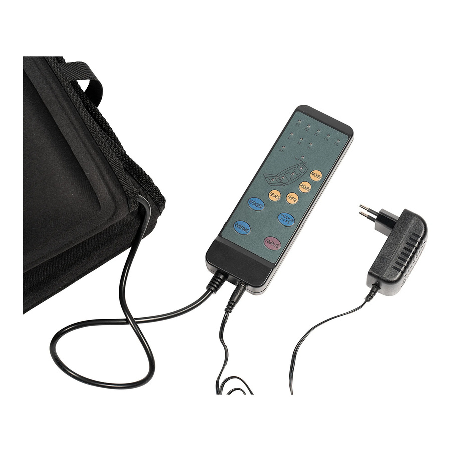 GHZ-Matra Massagematte Luxus 2in1 in Schwarz mit Wärmefunktion für den ganzen Körper - Bild 2