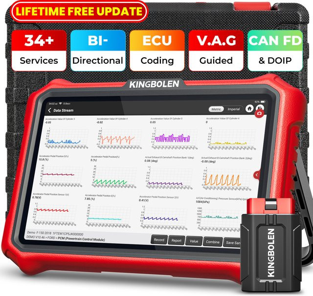 KINGBOLEN K8 PRO Diagnosegerät für deutsche Fahrzeuge mit ECU-Codierung, bidirektionalem Test und OBD-Scanner - Bild 1
