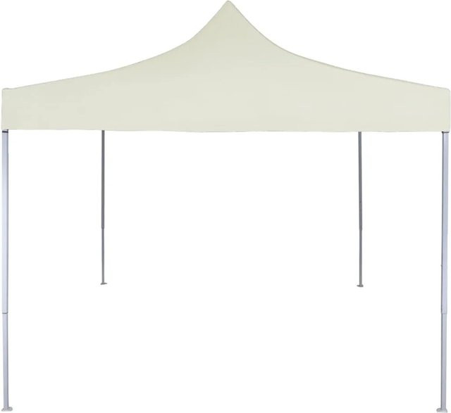 vidaXL Profi-Partyzelt faltbar aus Stahl in Creme, B/T/H: 200 x 200 x 200 cm - Bild 1