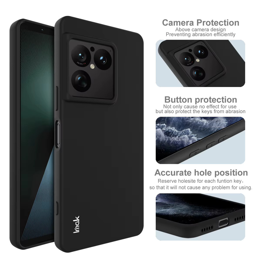 IMAK UC-3 Frosting Soft Case Hülle für Sony Xperia 1 VIII in Transparent oder Schwarz - Bild 2