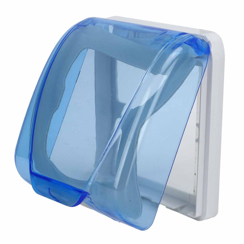OutsideWorld Wasserdichte Schutzbox für Universal 86 Typ Steckdosen und Wandschalter, Transparent Blau - Bild 5