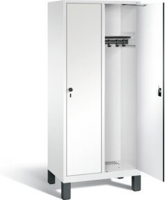 C+P Garderobenschrank Evolo in Weiß mit Front in Weiß und Korpus in Verkehrsweiß, H x B x T: 185 x 81 x 50 cm - Bild 1