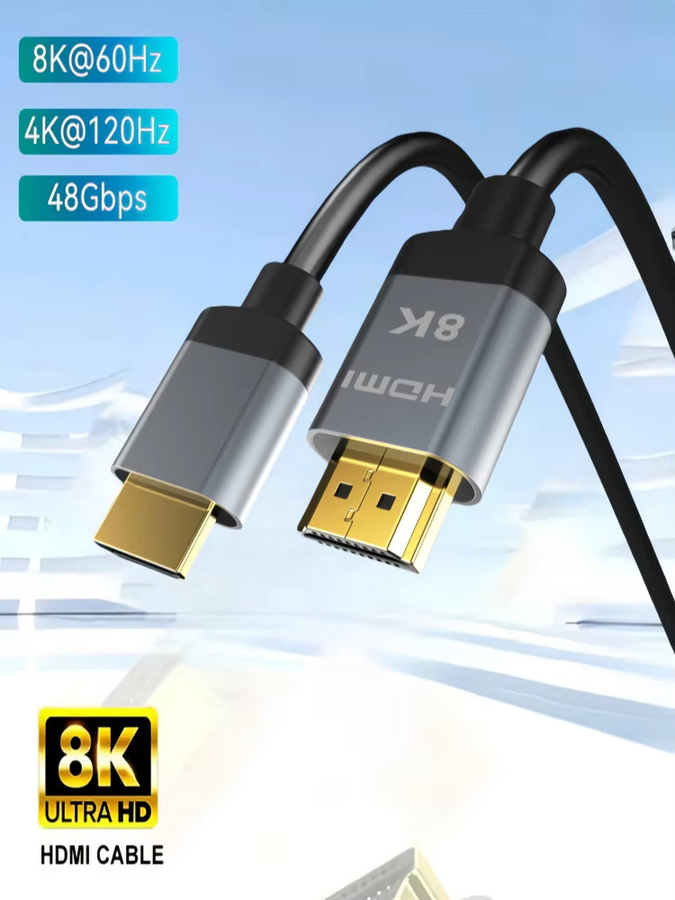 MIZIQIER HDMI 2.1 Kabel Schwarz, 8K@60 Hz und 4K@120 Hz, 48 Gbit/s Hochgeschwindigkeitskabel für PS5, Roku TV und RTX 3080/3090 - Bild 5