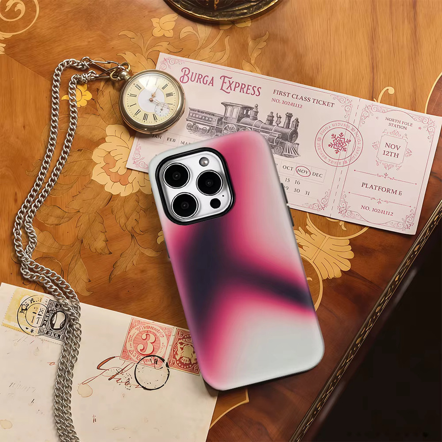 Potdemiel Handyhülle Gradient Star Soft Hues für iPhone 17 Pro Max Plus 16 15 14 13 12 11 mit doppelschichtiger Rückseite in Multicolour - Bild 3