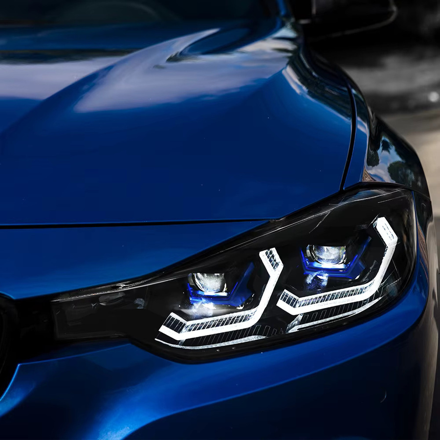 COOLCMP E-Mark Projektorlinsen LED Scheinwerfer Baugruppe für BMW 3er F30 F31 (2012-2018) für Halogen und Xenon Modelle - Bild 2