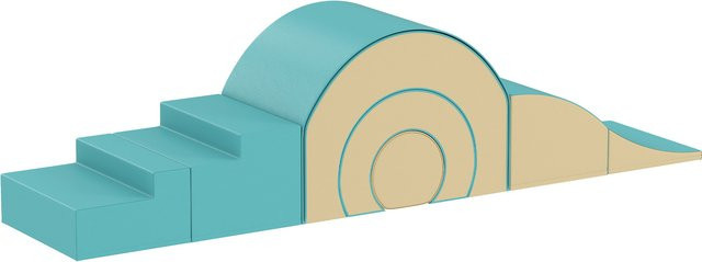 AIYAPLAY Schaumstoff Bausteine, 5-teiliges Set, Sand+Grün - Bild 1