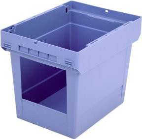 Bito Mehrwegbehälter in Taubenblau, B/T/H: 40,0 x 30,0 x 3,23 cm - Bild 1