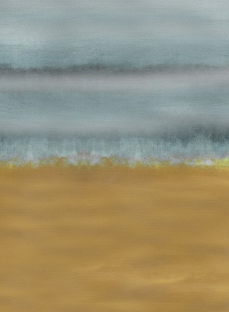 Coordonné Mural Mark Wandtapete mit Aquarell-Effekt in Terracotta aus Vlies - Bild 1