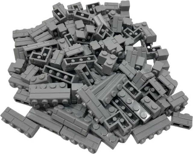 Bausteine Simulation Stadtmauer Ziegel, 120-teiliges Set, ab 3 Jahren - Bild 1