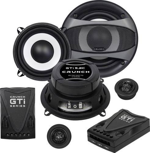 Crunch GTI-5.2c 2-Wege Einbau-Lautsprecher Set in Schwarz mit 160 W - Bild 1