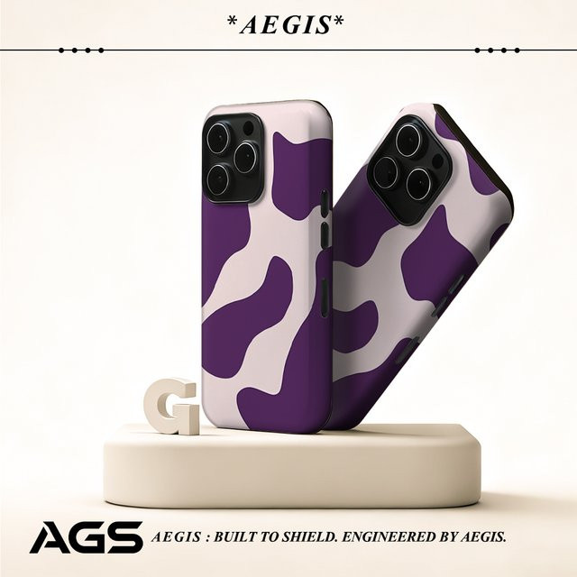 Potdemiel Magnetische Handyhülle mit Lila und Rouge Marmor Design für iPhone 17 16 15 14 13 Pro Max Plus, Robuste Doppelschichtige Hülle - Bild 1
