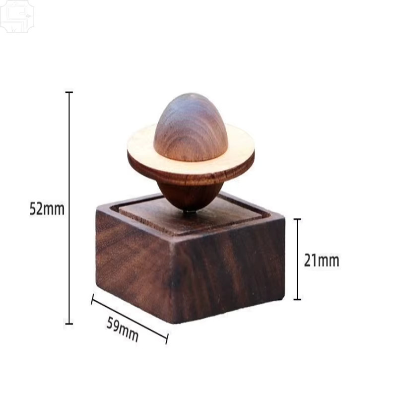 XMSJ Holzduft-Diffuser in Jupiter-Form, braun, Tischdeko aus Holz - Bild 3
