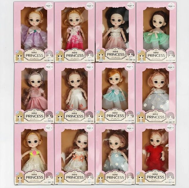 Yiran toy Prinzessin Vinylpuppen-Sammlung Figur mit Ständer 4-teiliges Set - Bild 1