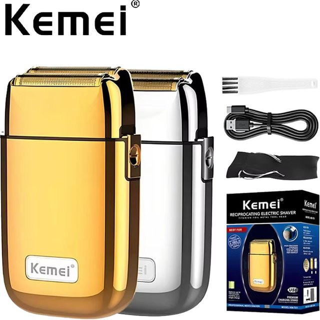 Kemei TX1 Elektrischer Rasierer, Gold, Herren - Bild 1