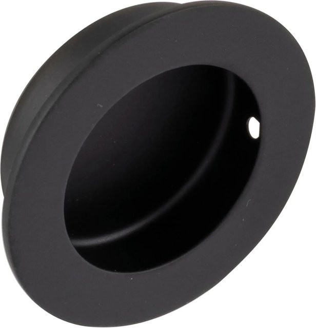 Technik Team Muschelgriff Edana II aus Edelstahl in Schwarz Matt mit Ø 50 mm - Bild 1