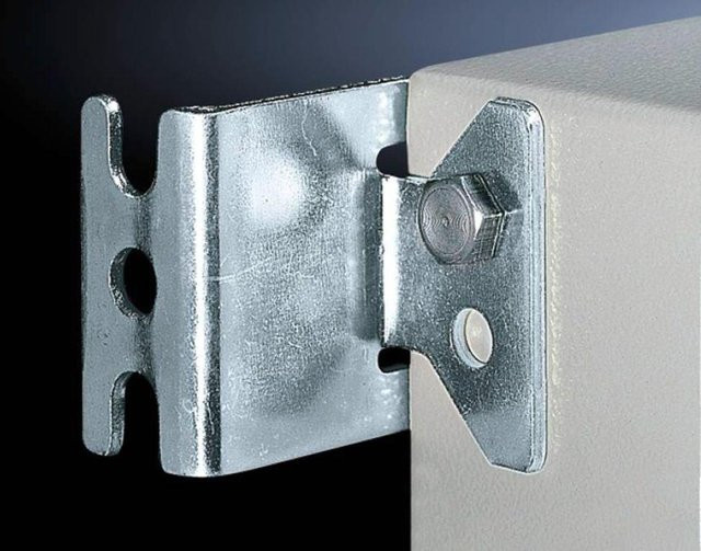 Rittal Wandmontage-Halterung aus Edelstahl in Silber (4er Pack) - Bild 1