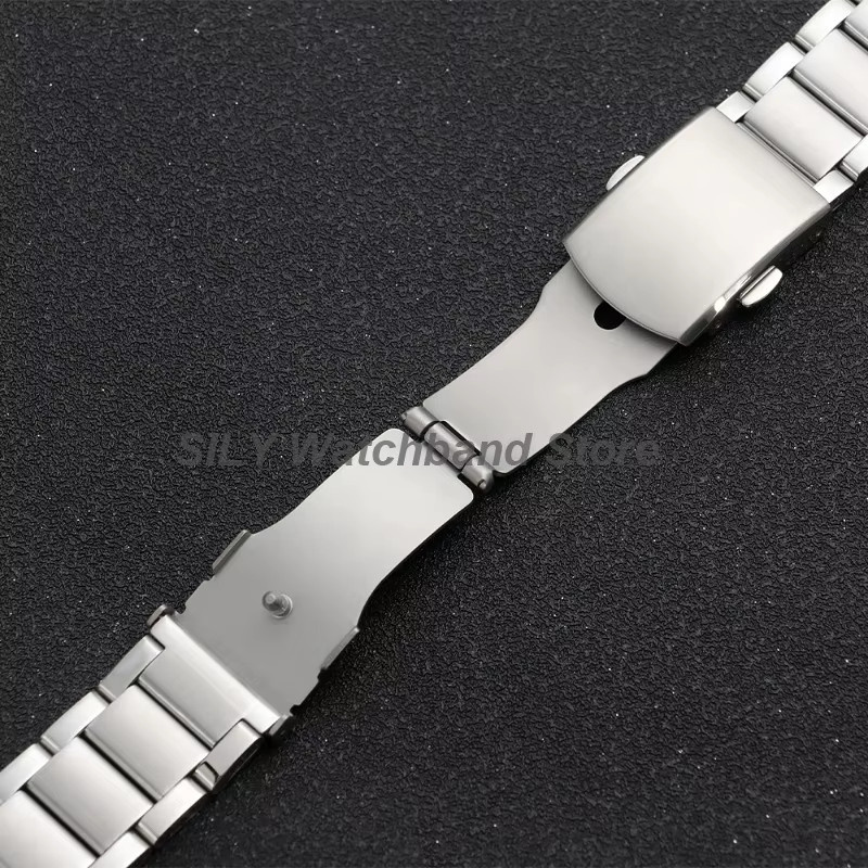 asukaband Uhrenarmband Faltschließe, Edelstahl, Silber, Unisex - Bild 1