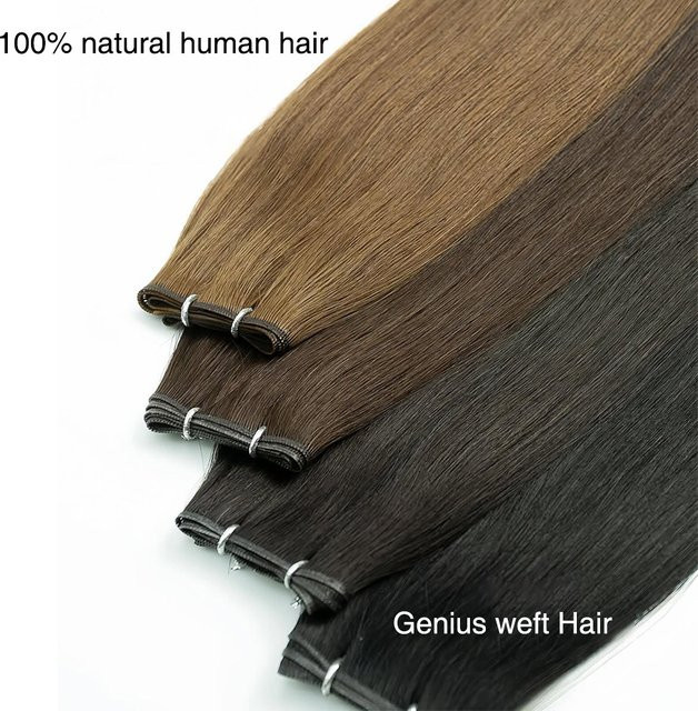 YELO Genius Weft Haarverlängerung, Russisches Haar, Double Drawn - Bild 1