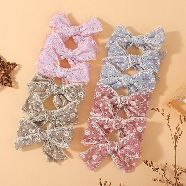 BABY BOWS Haar Clips mit Schleifen, 10 Stück, Kinder - Bild 1