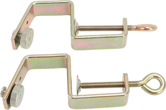2 Stück Igeteck Tischklemmen für Strickmaschinen aus Metall in Silber - Bild 1
