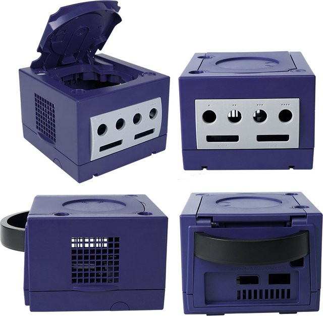FARAJIAJ Transparentes NGC Hauptgerätegehäuse in Lila für Retro-Spielkonsolen - Bild 1