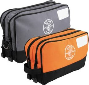 Klein Tools Doppelzip Werkzeugtasche 2er Set aus Polyester in Grau Orange Multicolour - Bild 1