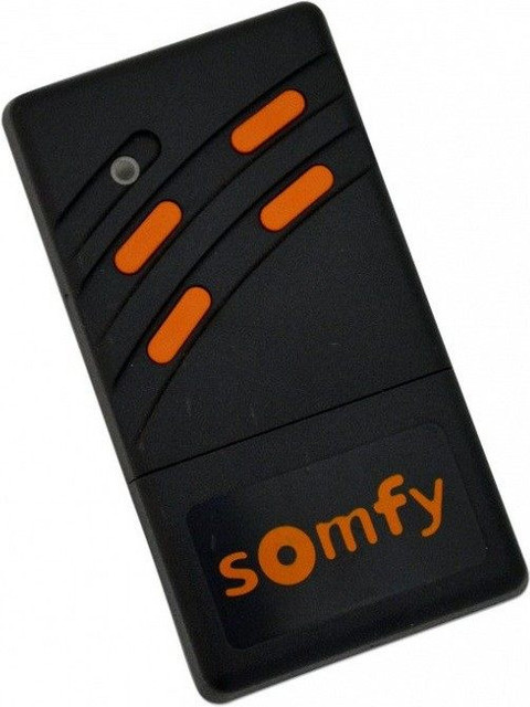 Somfy Ersatz-Funkhandsender 26.995 MHz mit gelber LED in Schwarz und Gelb (1841113) - Bild 1