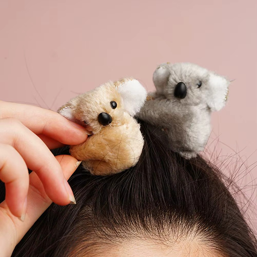Haarclip Koala, Plüsch, Haar Dekoration - Bild 3