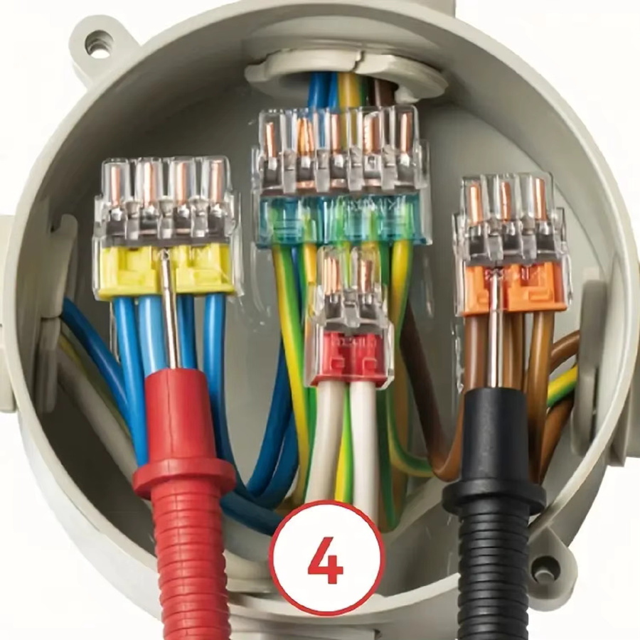 50 Stück Schnell- und Einfach-Kabelverbinder Set mit 2/3/4/5-poligen Crimp-Kabelverbindern für AWG 20-14 - Bild 2