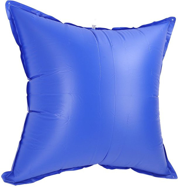 Aufblasbares Poolkissen von mfySpace aus verdicktem PVC in Dunkelblau, quadratisch, Breite: 120 cm - Bild 1