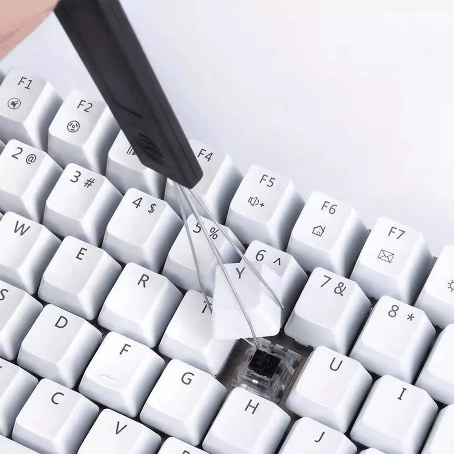 OUYUANSU 2-in-1 Tastatur-Reinigungskit mit Schaftabzieher und Tastenabzieher in Schwarz - Bild 3