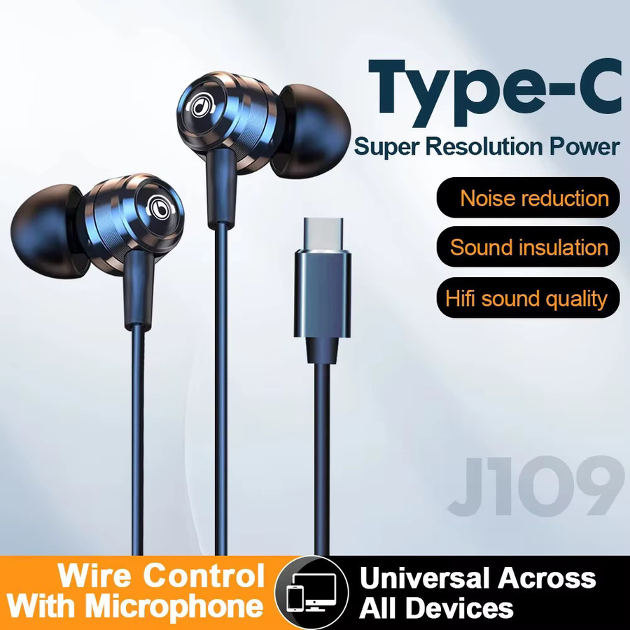 EARDECO HIFI-Kopfhörer mit Mikrofon und Rauschunterdrückung, kabelgebundenes Headset mit 3,5 mm Jack und USB-C, Schwarz - Bild 2