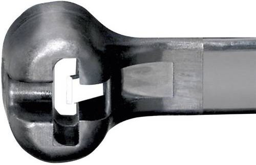 Panduit CVR150LBK BT1M-C0 Kabelbinder Schwarz mit Metallzunge aus Edelstahl, UV-stabilisiert und witterungsbeständig, Breite: 102 mm, Tiefe: 2,40 mm - Bild 1