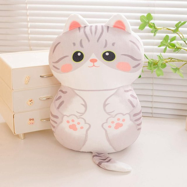 Katzen-Handwärmer Kissen, Plüschtier Puppe, Stoffpuppe - Bild 1