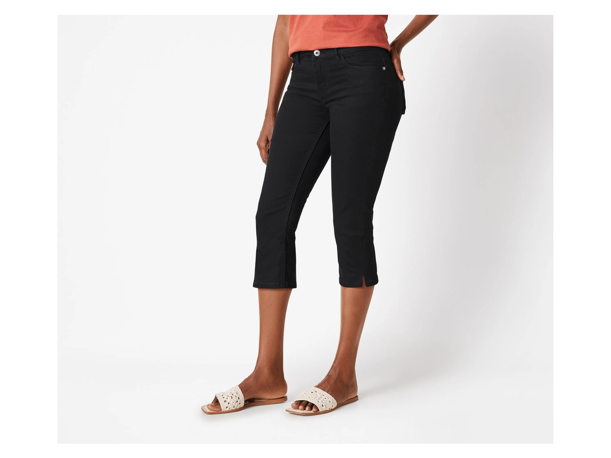 ESMARA Damen Jeans Capri, Schwarz, 36 - Bild 2