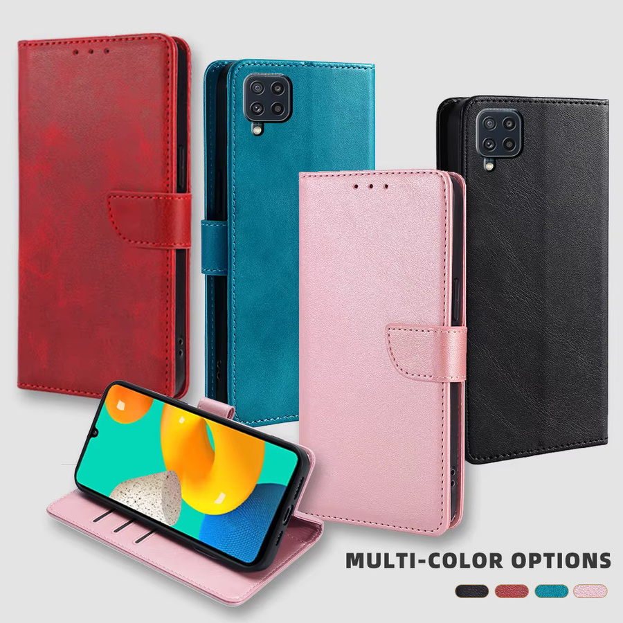 Leder-Brieftaschen-Handyhülle für Samsung Galaxy M52 M12 M51 M31S M32 M31 Prime M22 M21 M21S M11 Flip-Cover mit Kartenfächern in Schwarz - Bild 6