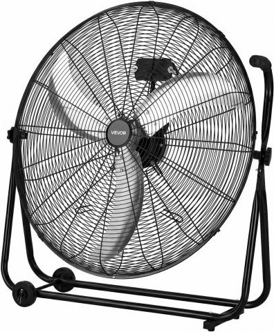 VEVOR Bodenventilator Industrial Drum Fan in Schwarz mit 3 Geschwindigkeitsstufen und 360 Grad Neigbarkeit, Durchmesser: 76,2 cm - Bild 1